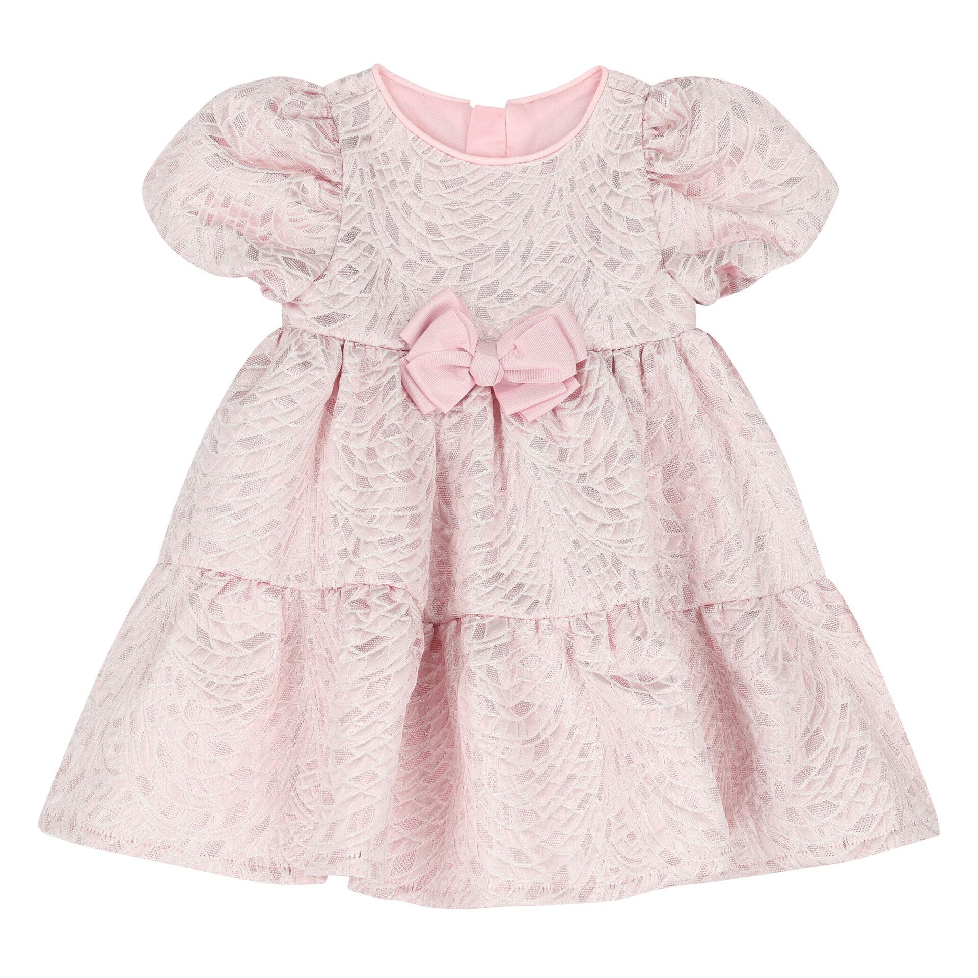 Angel s Face Baby Girls Pink Jacquard Tiered Dress Junior Couture UAE