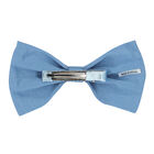Girls Blue Bow Hairclip, 1, hi-res