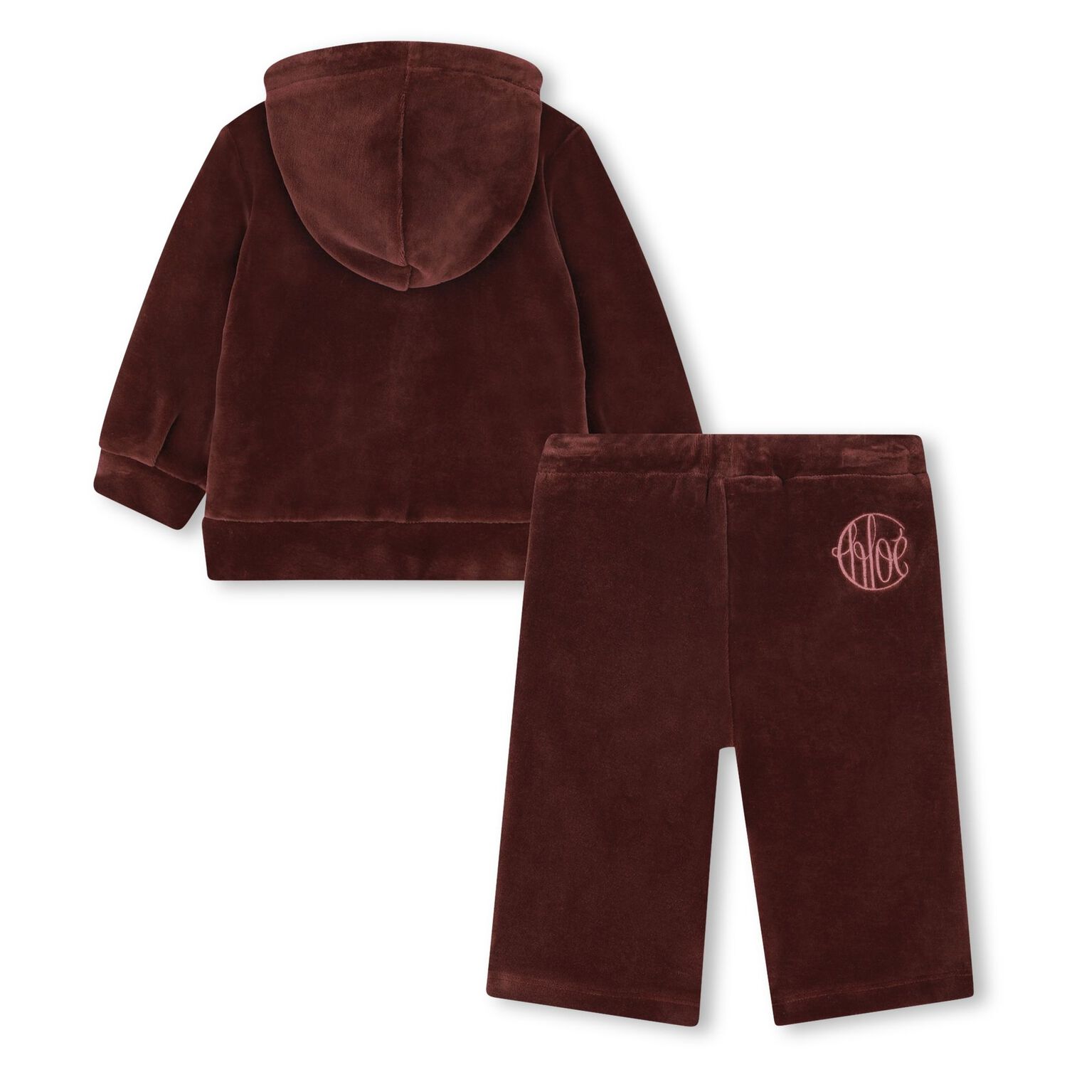 Younger Girls Burgundy Logo Tracksuit, 1, hi-res image number null