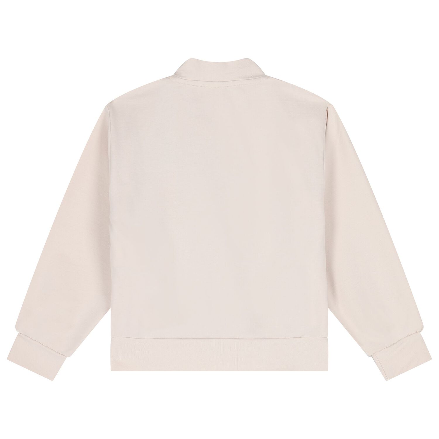 بلوزة بسحاب على شكل دب تيدي باللون البيج للبنات, 1, hi-res