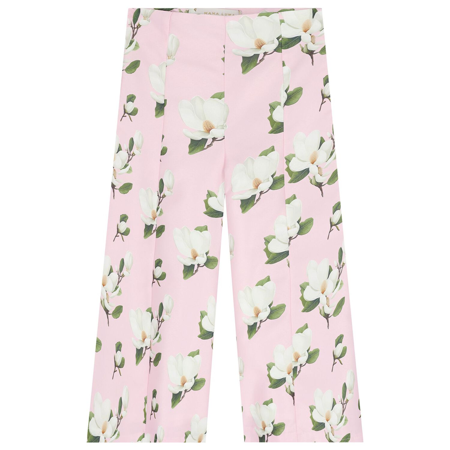 Girls Pink Floral Trousers Set, 1, hi-res