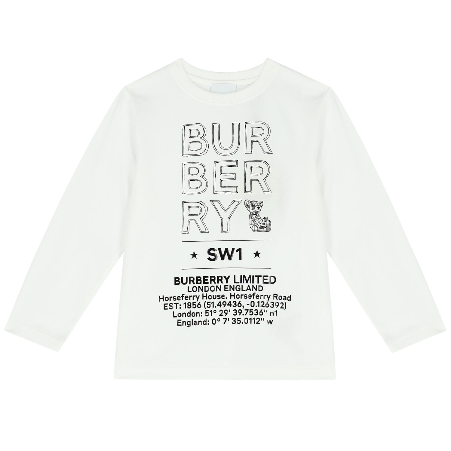 White Logo Cotton T-Shirt, 1, hi-res image number null