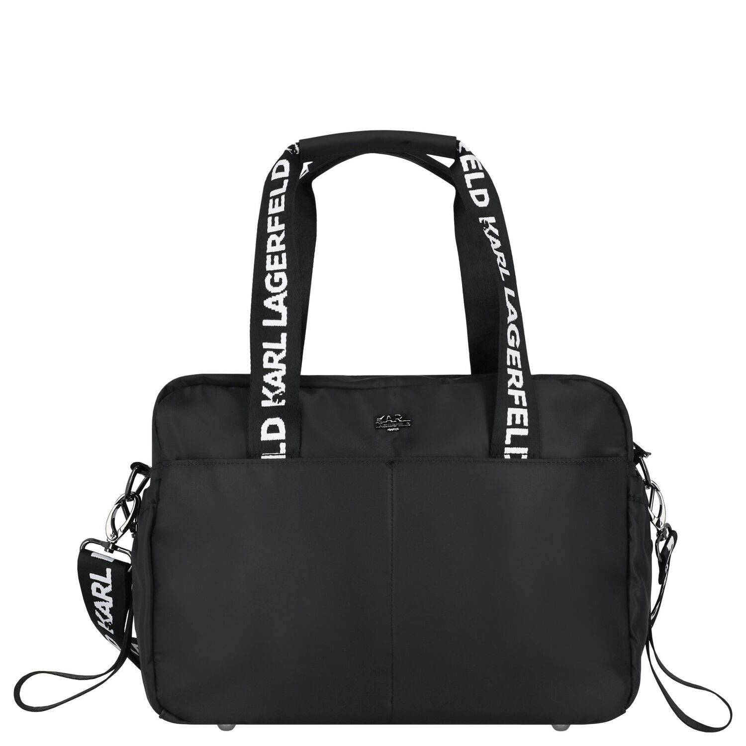 Black Logo Baby Changing Bag, 1, hi-res image number null