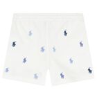 Baby Boys White & Blue Shorts Set, 1, hi-res