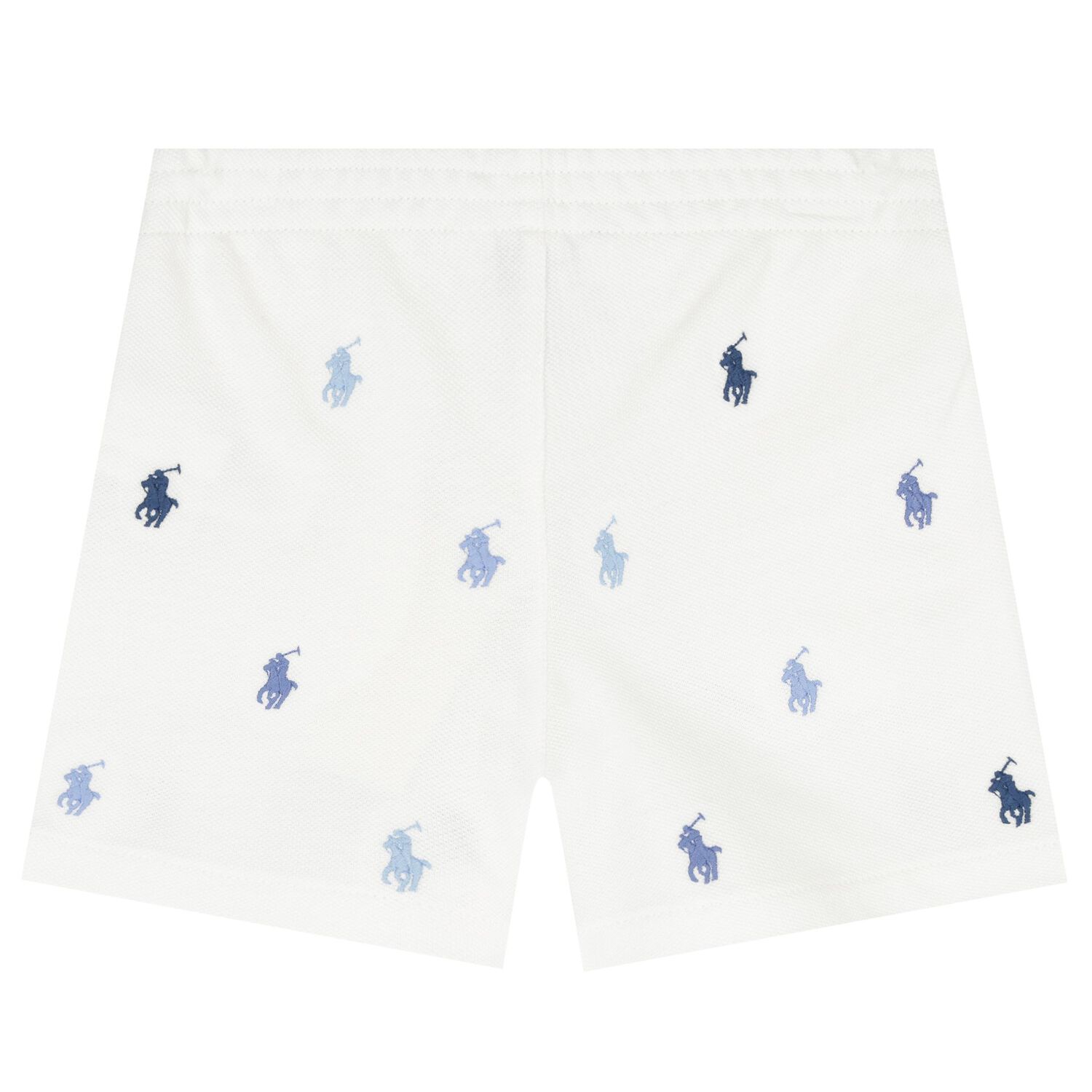 Baby Boys White & Blue Shorts Set, 1, hi-res