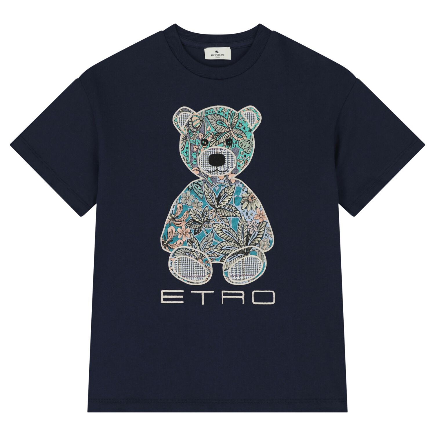 Navy Blue Teddy Bear Logo T-Shirt, 2, hi-res
