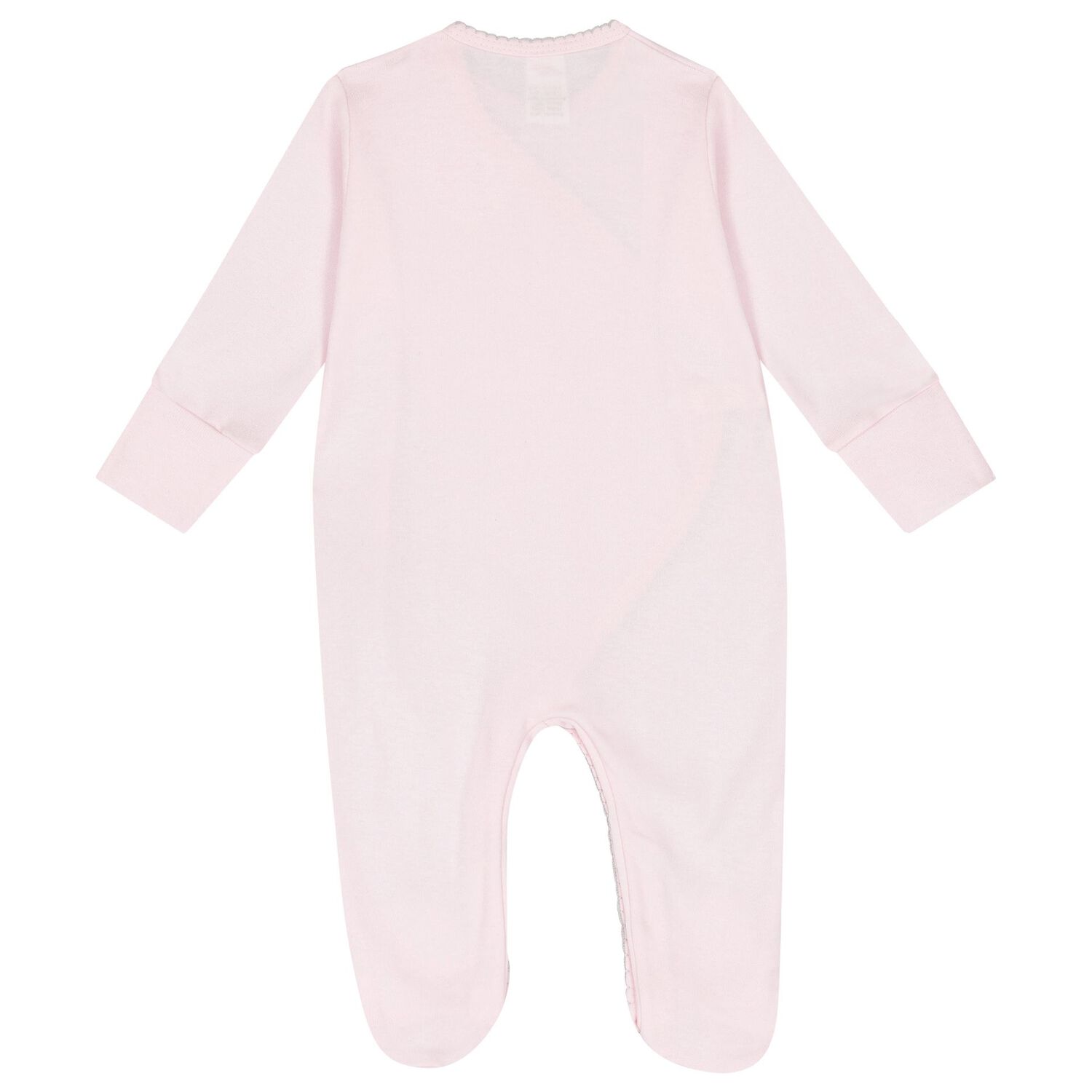 Girls Pink Heart Babygrow, 1, hi-res image number null