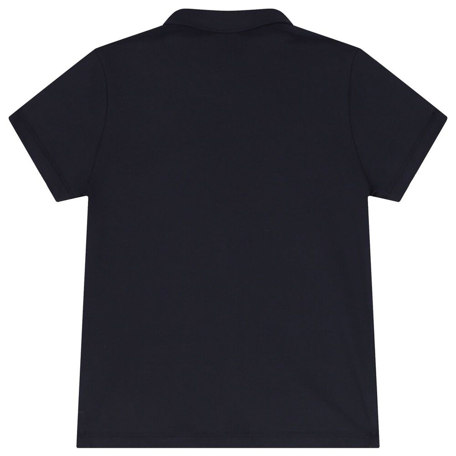 Boys Navy Blue, White & Beige Logo Polo Shirt, 2, hi-res image number null