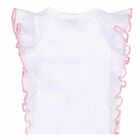 Girls White & Pink Top, 1, hi-res