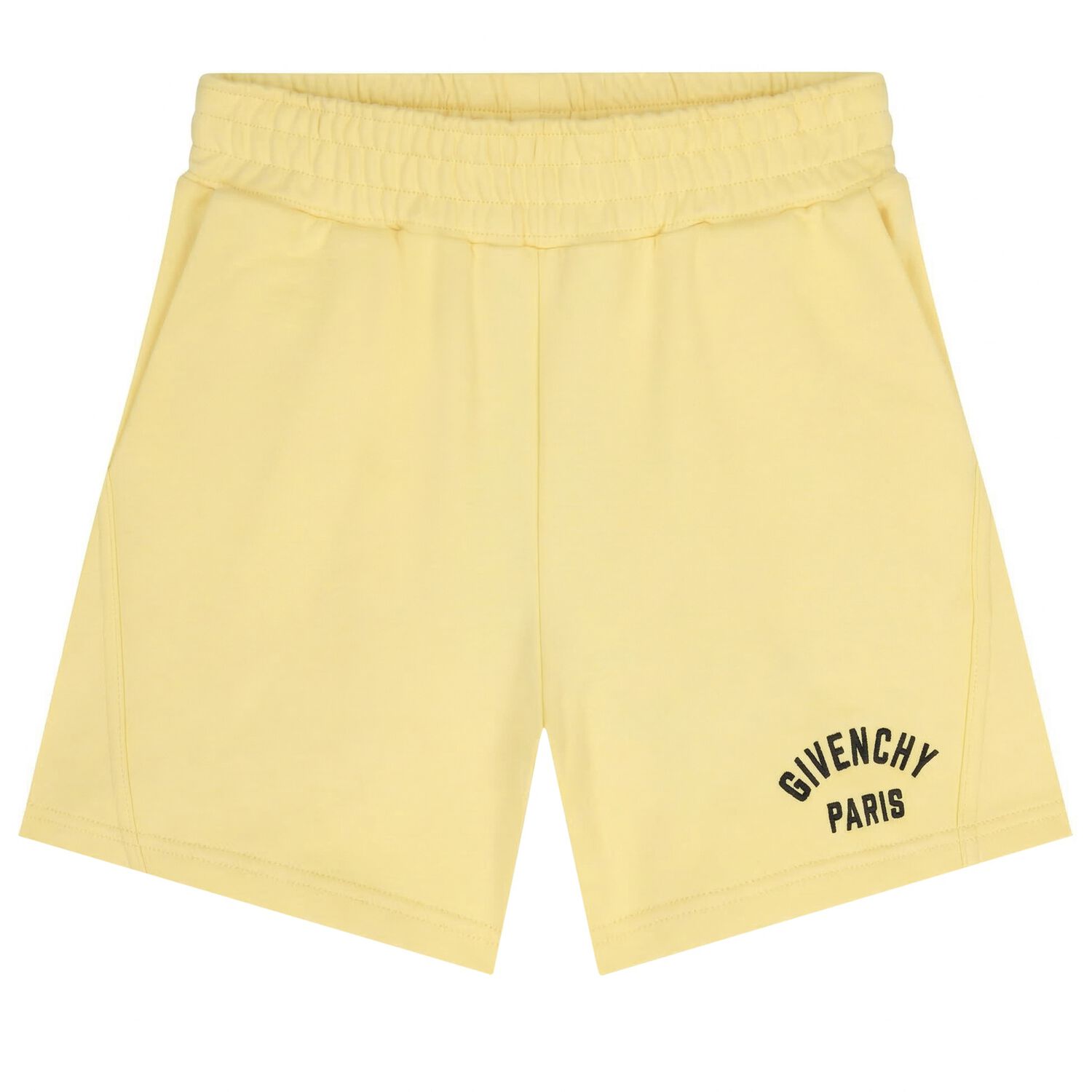 Boys Yellow Logo Shorts, 3, hi-res