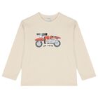 Boys Beige & Orange T-Shirt ( 2pack ), 3, hi-res
