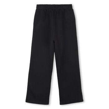 بنطال رياضي أسود بشعار للأولاد