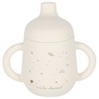 مجموعه ادوات مائده من السيليكون للاطفال بالشعار بشكل نجمه باللون العاجى , 1, hi-res