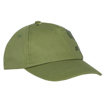 Younger Boys Khaki Green Dinosaur Cap