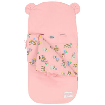 Pink Teddy Bear Logo Baby Nest