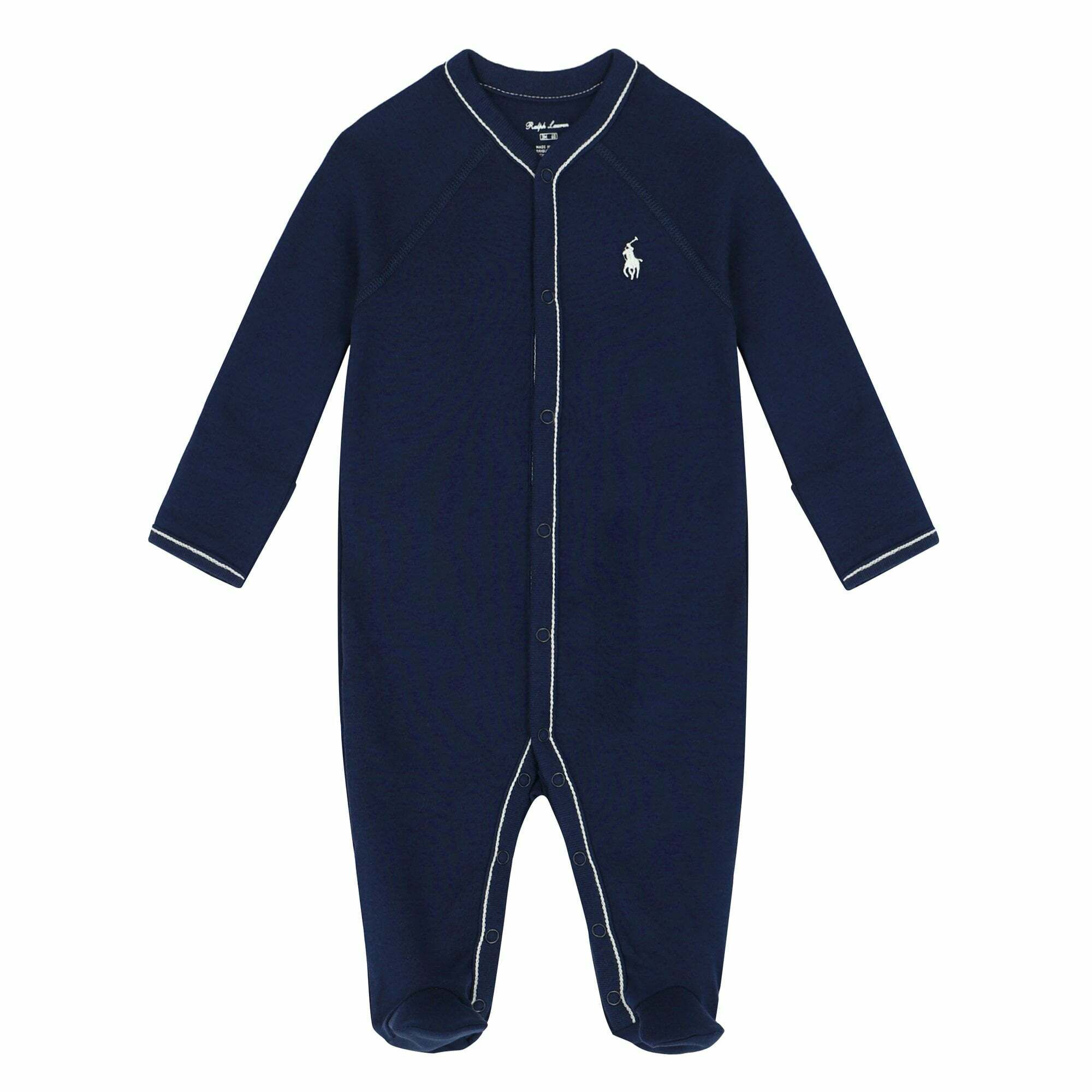 Ralph Lauren Baby Boys Navy Logo Babygrow Junior Couture UAE