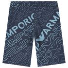 Boys Blue Logo Shorts, 1, hi-res