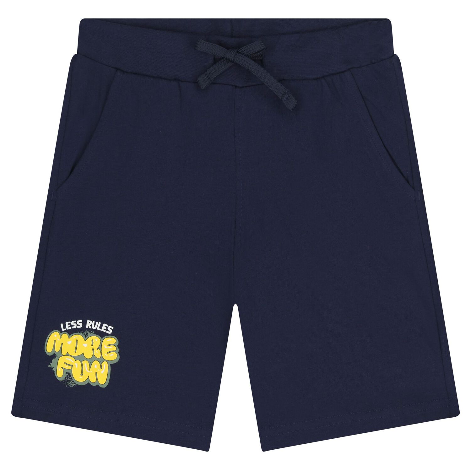 Boys Green & Navy Blue Shorts Set, 3, hi-res