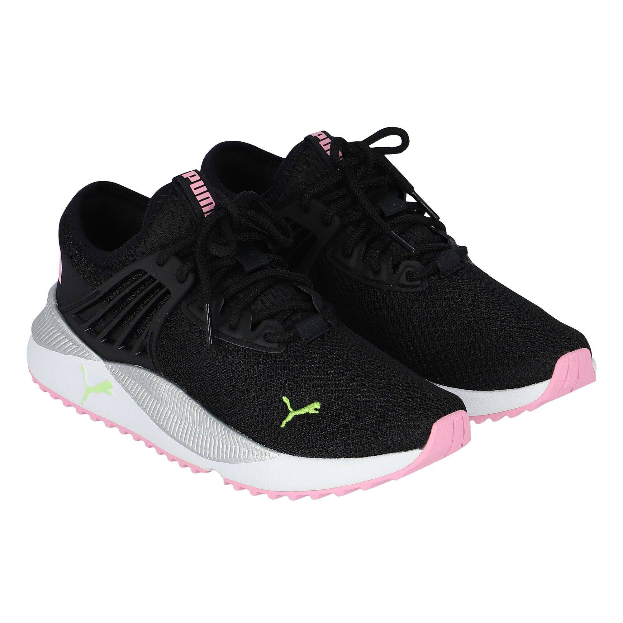 Puma Girls Black Pink Pacer Future Trainers Junior Couture UAE