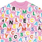 فستان بنات بالشعار  باللون الوردي , 1, hi-res