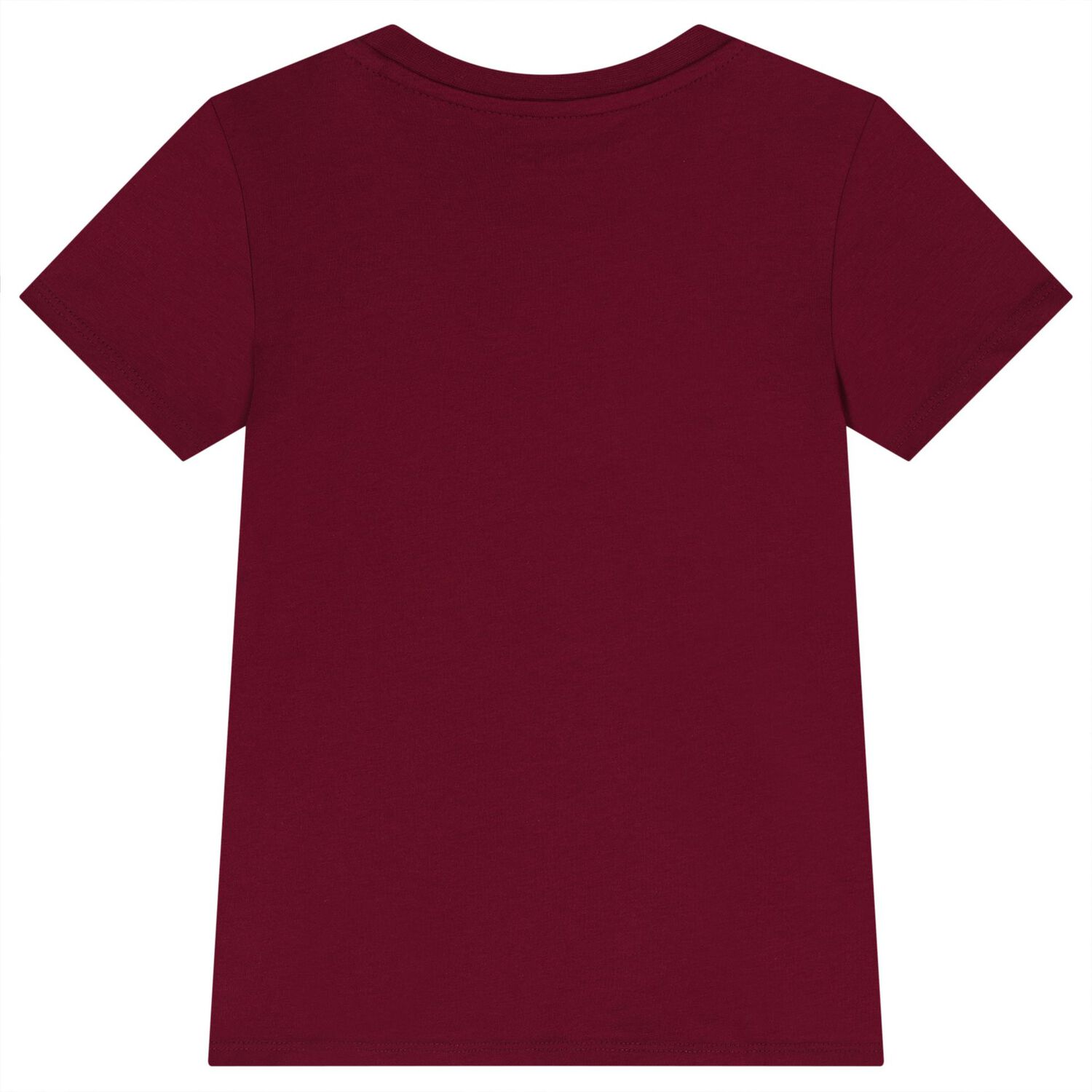 Boys Burgundy Teddy Bear Logo T-Shirt, 3, hi-res