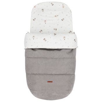 Ivory & Grey Teddy Bear Baby Nest 