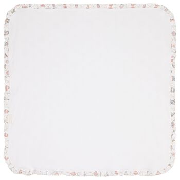 Baby Girls Pink & White Carousel & Hot Air Balloon Blanket