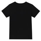 Boys Black Logo T-Shirt, 2, hi-res