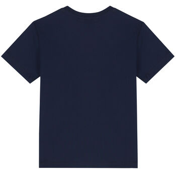 Boys Navy Thunderbolt Logo T-Shirt