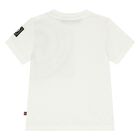 Younger Boys Ivory Logo T-Shirt, 2, hi-res