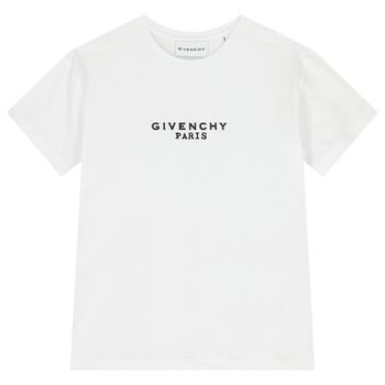 Girls White Logo T-Shirt