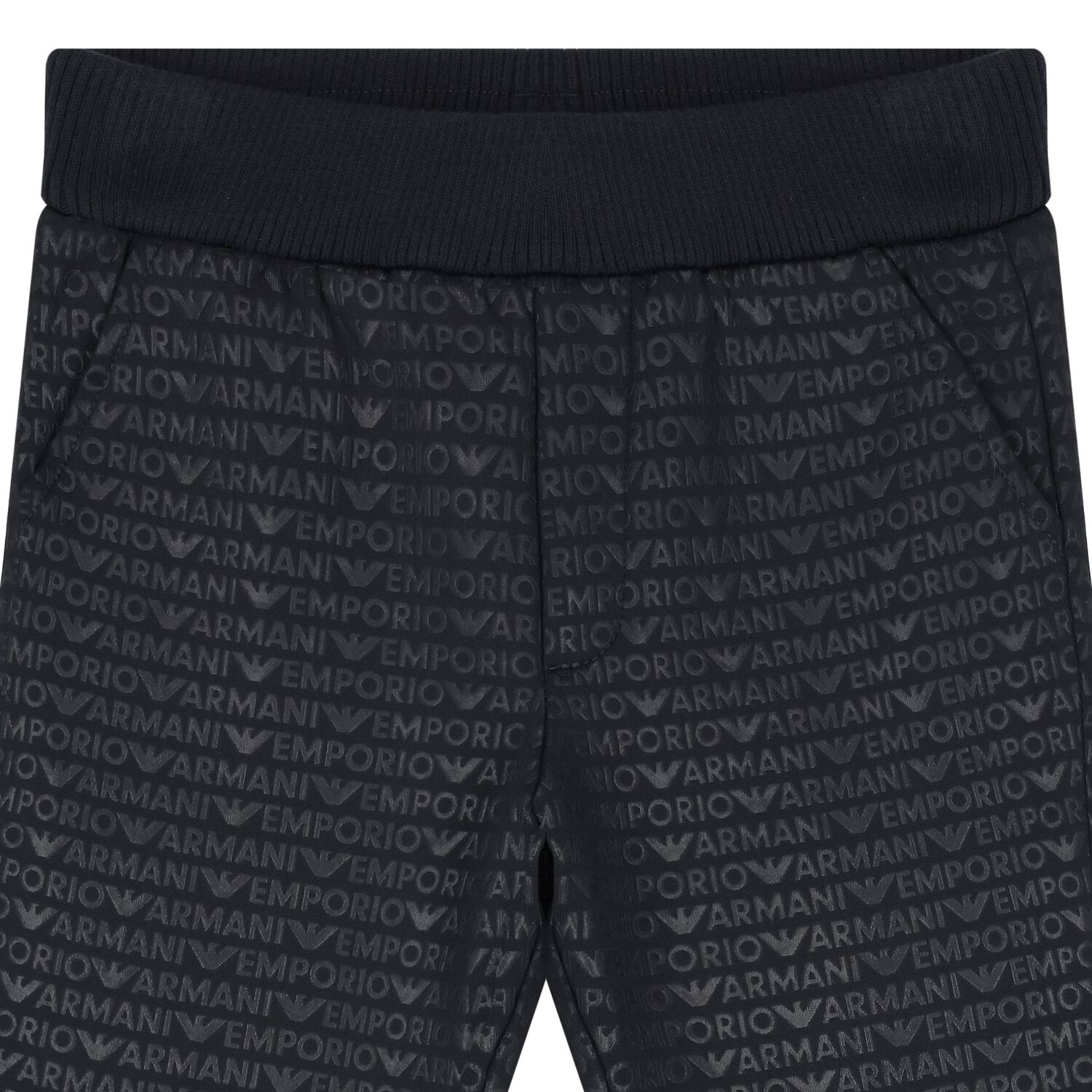 Younger Boys Navy Blue Logo Joggers, 1, hi-res image number null