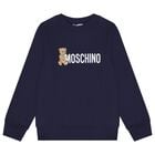 سويت شيرت بشعار تيدي بير باللون الكحلي , 2, hi-res