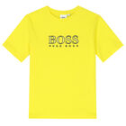 Boys Yellow Logo T-Shirt, 2, hi-res