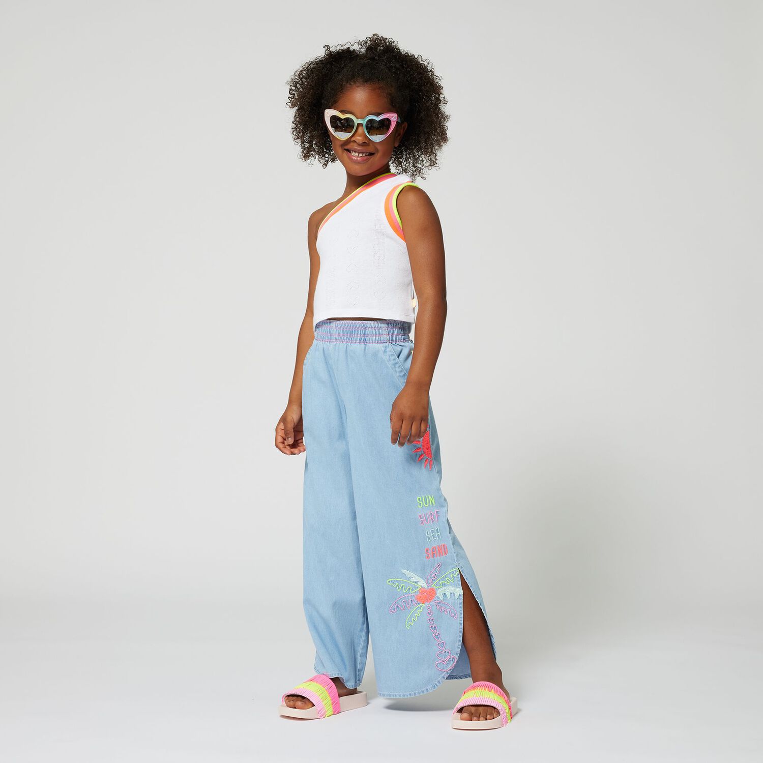 Girls Pink Logo Sliders, 1, hi-res image number null