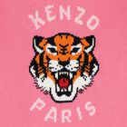 Girls Pink Tiger Logo Knitted Jumper, 1, hi-res