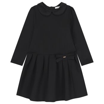 Girls Black Bow Dress