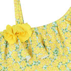 Girls Yellow Floral Bikini, 1, hi-res
