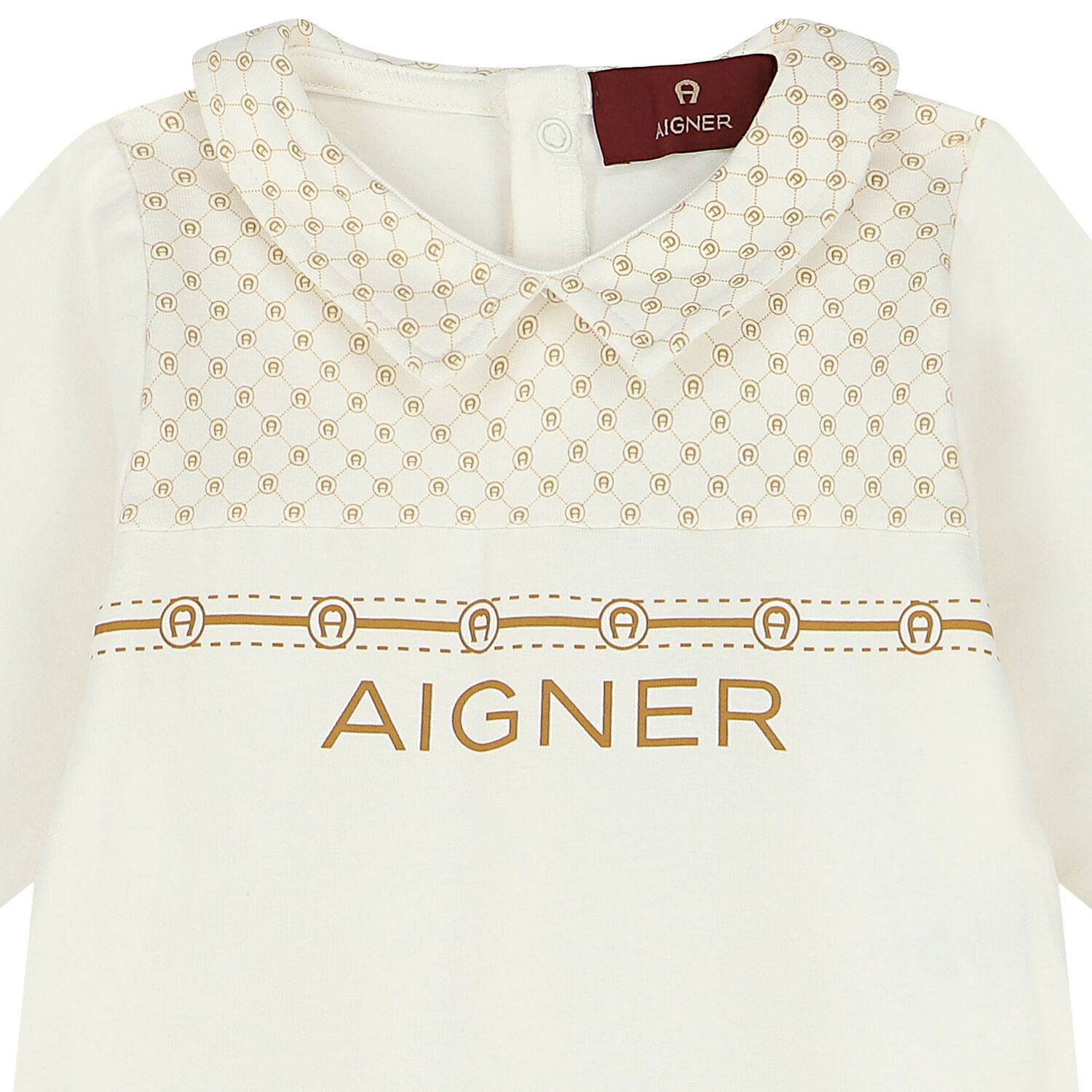 Ivory Logo Babygrow, 1, hi-res