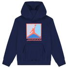 Boys Blue Jordan Hooded Top, 1, hi-res
