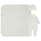 طقم هدايا ملابس أطفال عاجي اللون للبنات, 1, hi-res