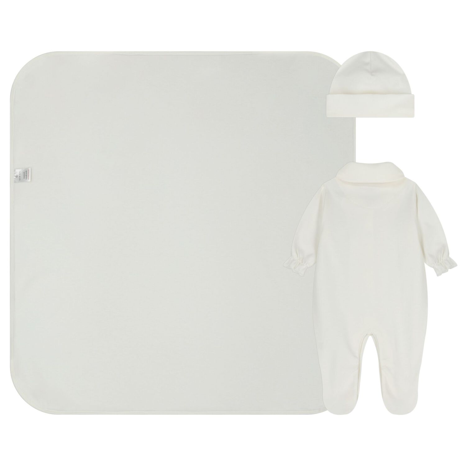 طقم هدايا ملابس أطفال عاجي اللون للبنات, 1, hi-res