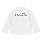 Younger Boys White & Black Logo Trouser Set, 1, hi-res