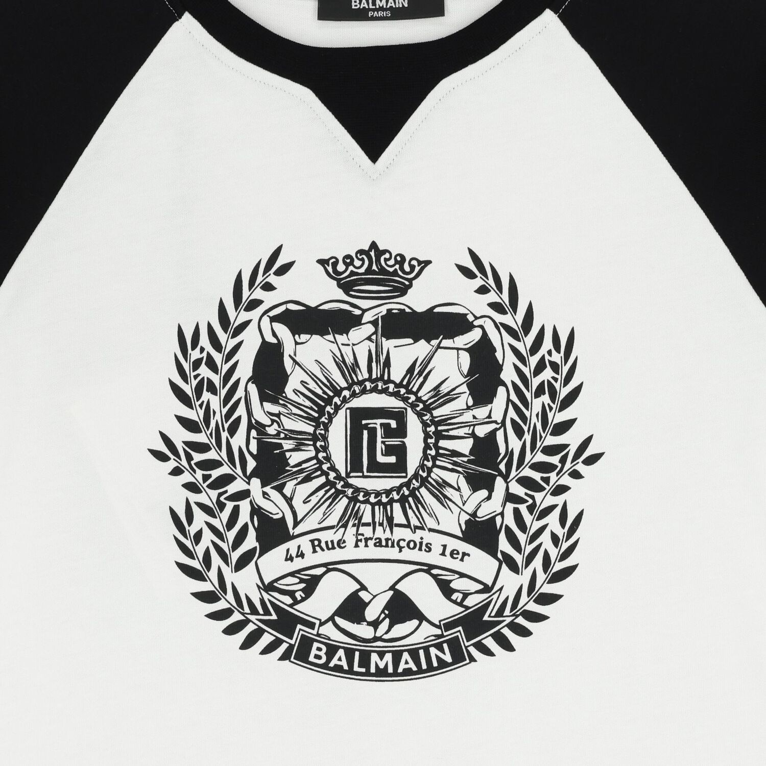Boys Black & White Logo T-Shirt       , 1, hi-res