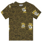 تيشيرت بشعار تيدى باللون الاخضر, 1, hi-res