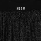 Girls Black Logo Tulle Dress, 1, hi-res