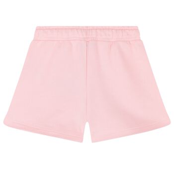 Girls Pink Teddy Bear Logo Shorts