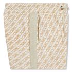 Girls Beige Logo Shorts, 1, hi-res