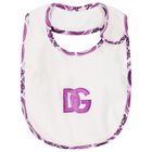 Baby Girls White & Purple Majolica Babygrow Gift Set, 1, hi-res