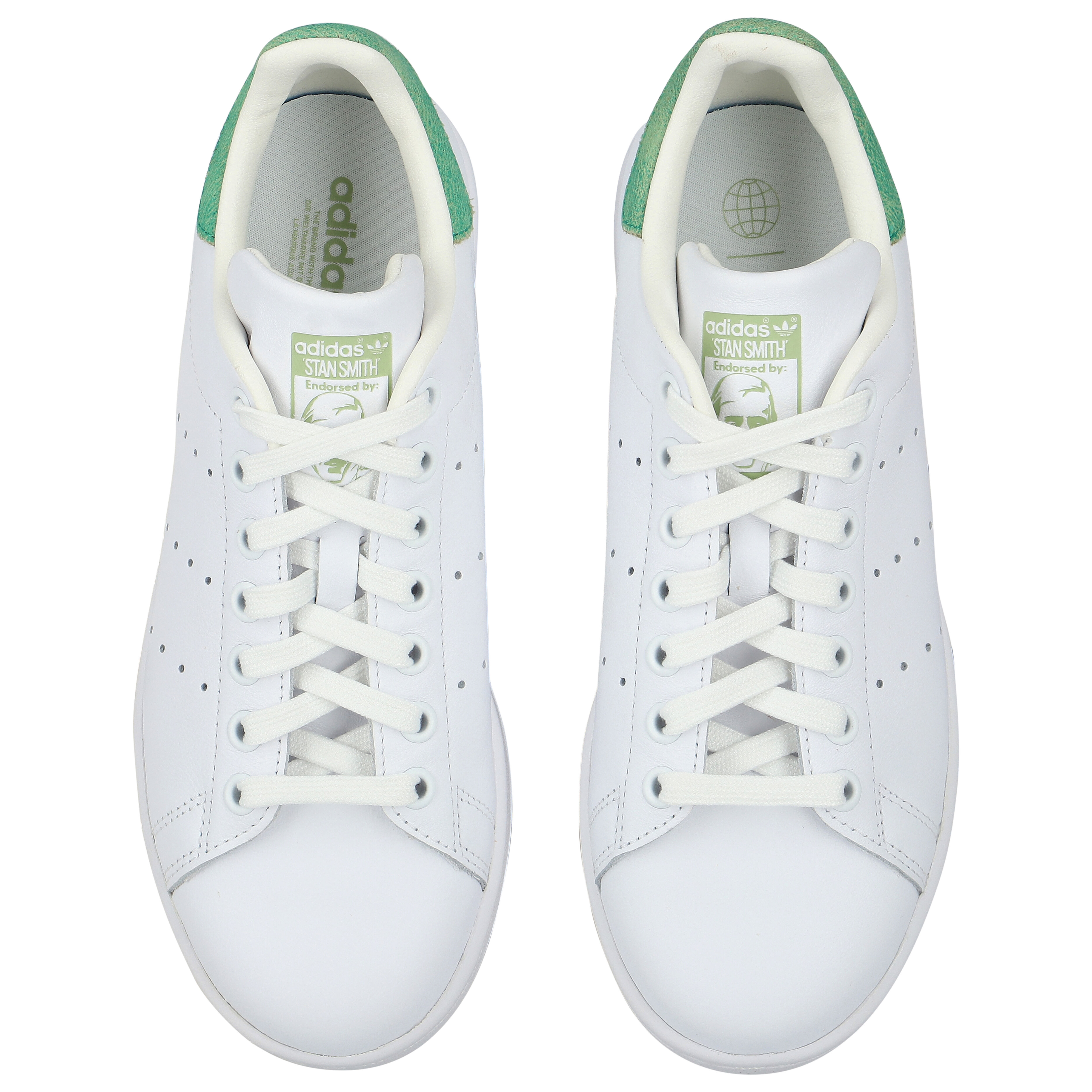 adidas Originals White Green Stan Smith Trainers Junior